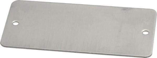 C.H. Hanson - 3 Inch Wide, Style 2, Aluminum Blank Metal Plate - 1-1/2 Inch High, 25 Pieces - Eagle Tool & Supply