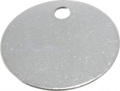 C.H. Hanson - 1-3/8 Inch Diameter, Round, Stainless Steel Blank Metal Tag - Blank, 25 Pieces - Eagle Tool & Supply