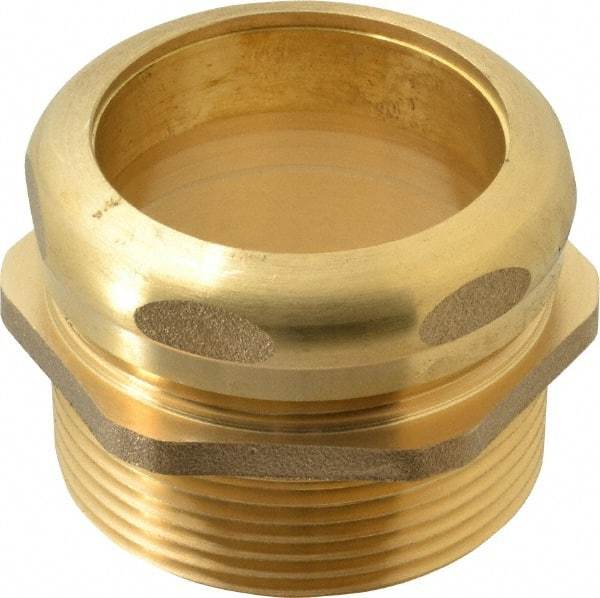 Federal Process - 1-1/2 Inch Pipe, Male Compression Waste Connection - Chrome Plated, Cast Brass - Eagle Tool & Supply