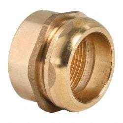 Federal Process - 1-1/2 Inch Pipe, Female Compression Waste Connection - Chrome Plated, Cast Brass - Eagle Tool & Supply
