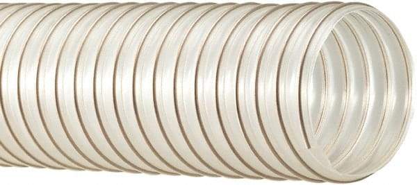 Flexaust - 150mm ID, 15 Hg Vac Rating, 19 psi, Polyurethane Vacuum & Duct Hose - 25' Long, Clear, 6" Bend Radius, -65 to 225°F - Eagle Tool & Supply