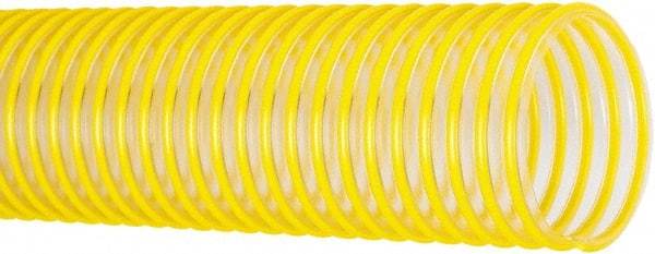 Flexaust - 9" ID, 7 Hg Vac Rating, 20 psi, Polyurethane Vacuum & Duct Hose - 25' Long, Yellow, 9-1/4" Bend Radius, -40 to 200°F - Eagle Tool & Supply