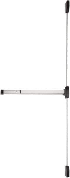 Falcon - Nonhanded, Medium Duty Vertical Rod - Satin Chrome Finish, 4" Max Door Width, Grade 1 - Eagle Tool & Supply