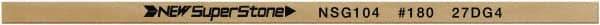 Value Collection - Flat Ceramic Finishing Stick - 100mm Long x 1mm Wide x 2mm Thick, 180 Grit - Eagle Tool & Supply