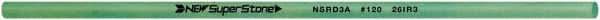 Value Collection - Round Ceramic Finishing Stick - 100mm Long x 3.175mm Wide x 3.2mm Thick, 120 Grit - Eagle Tool & Supply