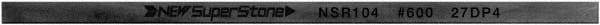 Value Collection - Flat Ceramic Finishing Stick - 100mm Long x 1mm Wide x 10mm Thick, 600 Grit - Eagle Tool & Supply