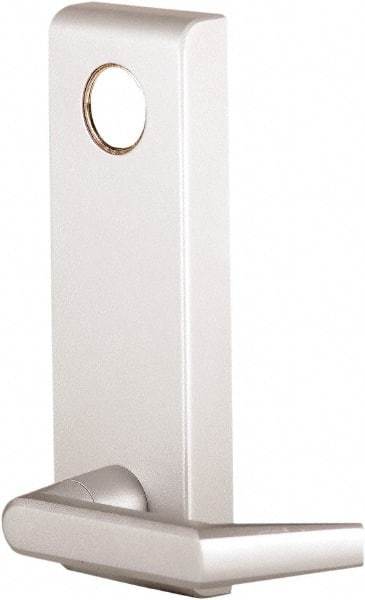 Precision - 8" OAL Nonhanded Flatbar - 32 to 36" Door Width, Painted Aluminum Finish, Grade 1, Stanley Commercial Hardware - Eagle Tool & Supply