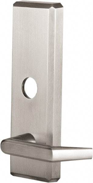 Precision - 10" OAL Nonhanded Flatbar - 32 to 36" Door Width, Satin Chrome Finish, Grade 1, Stanley Commercial Hardware - Eagle Tool & Supply