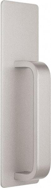 Precision - 10" OAL Reversible Unrated Flatbar - 32 to 36" Door Width, Painted Aluminum Finish, Grade 1, Reliant Series - Eagle Tool & Supply