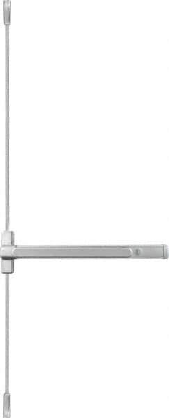 Precision - 36" OAL Nonhanded Flatbar - 32 to 36" Door Width, Painted Aluminum Finish, Grade 1, Stanley Commercial Hardware - Eagle Tool & Supply