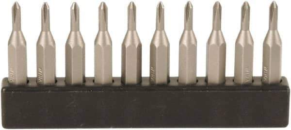 Wiha - #1, Phillips Screwdriver Bit - 28mm OAL - Eagle Tool & Supply