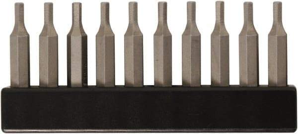 Wiha - 0.9mm Hex Screwdriver Bit - 4mm Drive, 28mm OAL - Eagle Tool & Supply