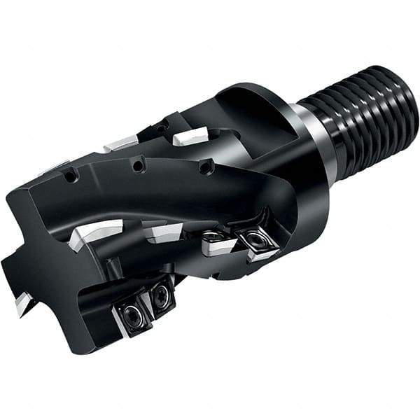 Walter - LDM.08T204R & SDM.06T204 Series M4256, Right Hand Cut, 50mm Head Length, Modular Milling Cutting Unit Head - 32mm Cutting Diam, 37mm Depth of Cut, T28 Insert Size, Through Coolant - Eagle Tool & Supply