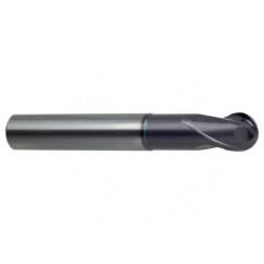3mm Dia. - 57mm OAL 2 FL 30 Helix Firex Carbide Ball Nose End Mill - Eagle Tool & Supply