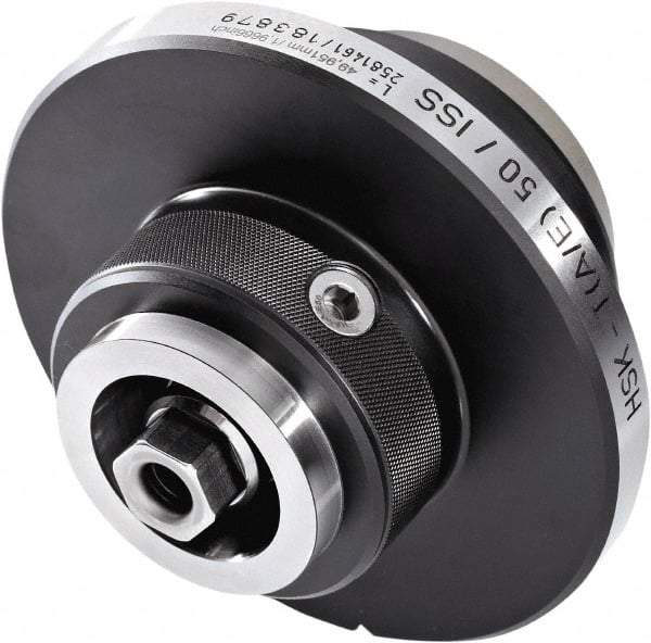 HAIMER - HSK100 & HSK125 Taper, On-Center/Rotating, Spindle Adapter - 80mm Projection, Use with ISS-U Spindle - Eagle Tool & Supply