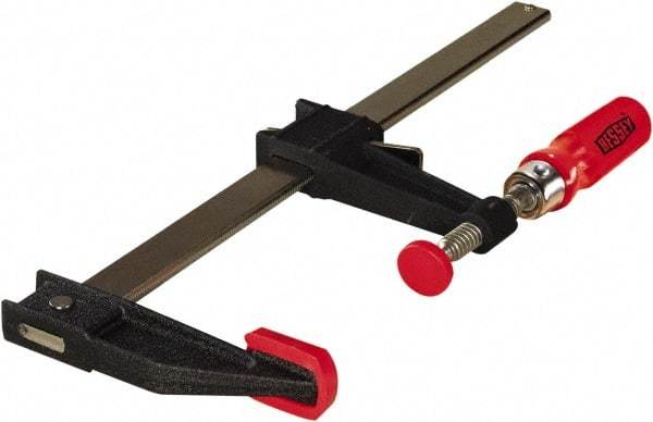 Bessey - 6" Capacity, 3-1/2" Throat Depth, Carbon Steel Bar Clamp - 1,100 Lb Clamping Pressure - Eagle Tool & Supply