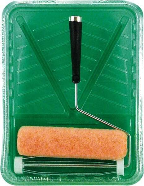 Premier Paint Roller - 3/8" Nap, Wall Paint Roller Set - 10" Wide, Steel Frame, Includes Paint Tray, Roller Cover & Frame - Eagle Tool & Supply