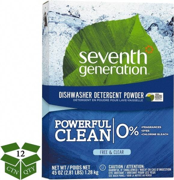 Seventh Generation - 45 oz Box Automatic Dishwashing Powder - Unscented - Eagle Tool & Supply