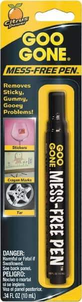 Goo Gone - 0.34 oz Pen Applicator Adhesive Remover - Removes Adhesives, Gum, Tar, Crayon, Scuff Marks, Wax, Sap - Eagle Tool & Supply