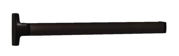 Falcon - 2' 6" to 3' 4-1/2" Door Width Concealed Vertical Rod Push Bar - Dark Bronze Finish - Eagle Tool & Supply