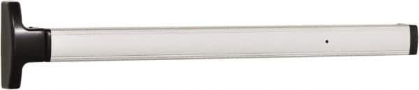 Falcon - 2' 6" to 3' 4-1/2" Door Width Concealed Vertical Rod Push Bar - Anodized Aluminum Finish - Eagle Tool & Supply