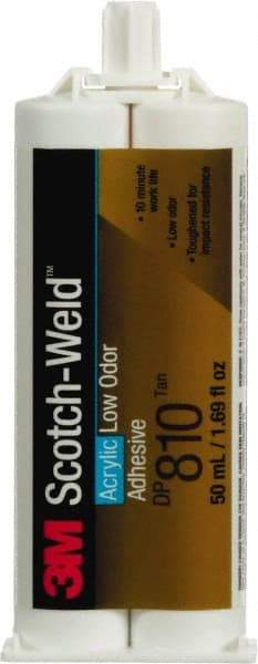 3M - 48.5 mL Cartridge Two Part Acrylic Adhesive - 10 min Working Time - Eagle Tool & Supply