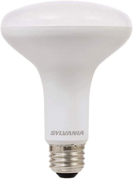 SYLVANIA - 9 Watt LED Flood/Spot Medium Screw Lamp - 2,700°K Color Temp, 650 Lumens, Dimmable, Shatter Resistant, BR30, 11,000 hr Avg Life - Eagle Tool & Supply
