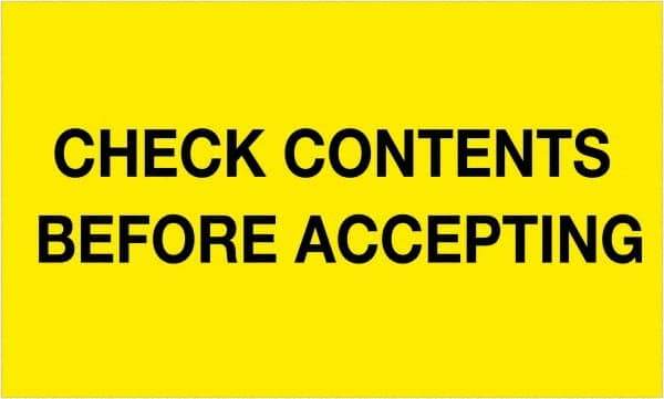 Tape Logic - 5" Long, Fluorescent Yellow Paper Shipping Label - For Multi-Use - Eagle Tool & Supply