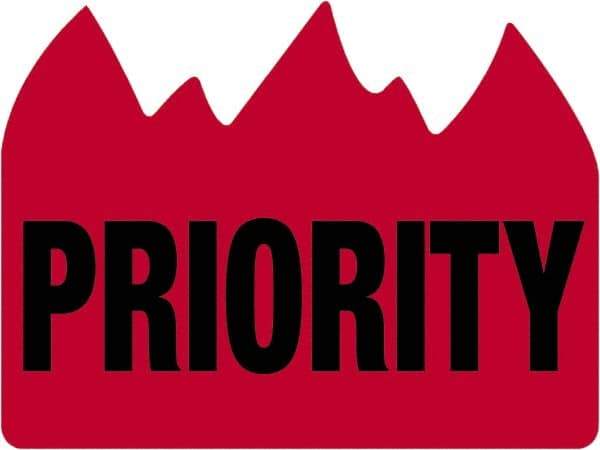 Tape Logic - 2" Long, Red/Black Paper Shipping Label - For Multi-Use - Eagle Tool & Supply