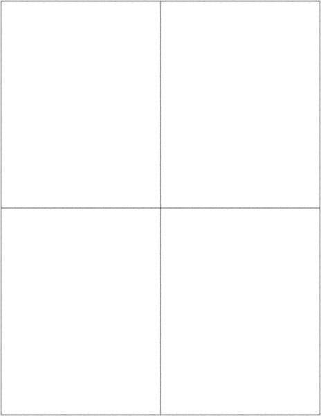 Tape Logic - 5-1/2" Long, White Paper Laser Label - For Laser Printers - Eagle Tool & Supply