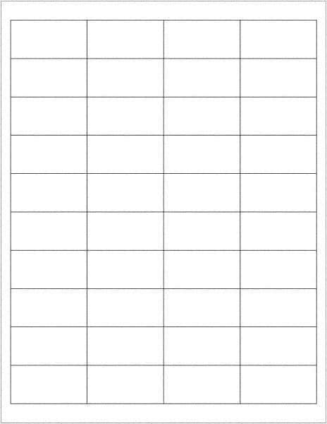 Tape Logic - 2" Long, White Paper Laser Label - For Laser Printers - Eagle Tool & Supply