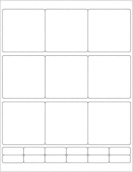 Tape Logic - 2-3/4" Long, Gloss White Paper Laser Label - For Laser Printers - Eagle Tool & Supply