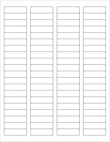 Tape Logic - 1-3/4" Long, White Paper Laser Label - For Laser Printers - Eagle Tool & Supply