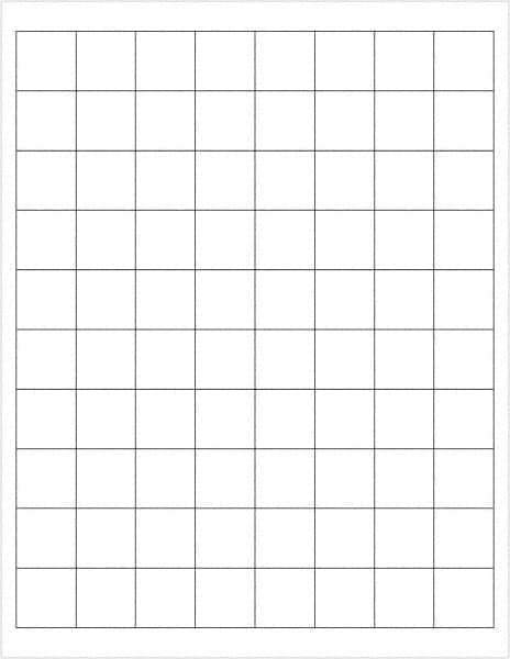 Tape Logic - 1" Long, White Paper Laser Label - For Laser Printers - Eagle Tool & Supply