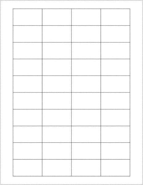 Tape Logic - 1-3/4" Long, White Paper Laser Label - For Laser Printers - Eagle Tool & Supply