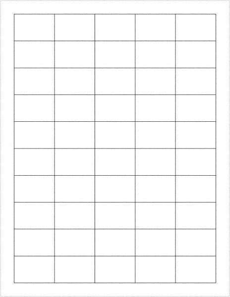 Tape Logic - 1-1/2" Long, White Paper Laser Label - For Laser Printers - Eagle Tool & Supply
