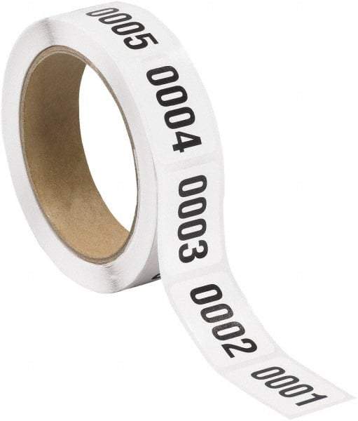 Tape Logic - 1-1/2" Long, Black/White Paper Inventory Labels - For Multi-Use - Eagle Tool & Supply