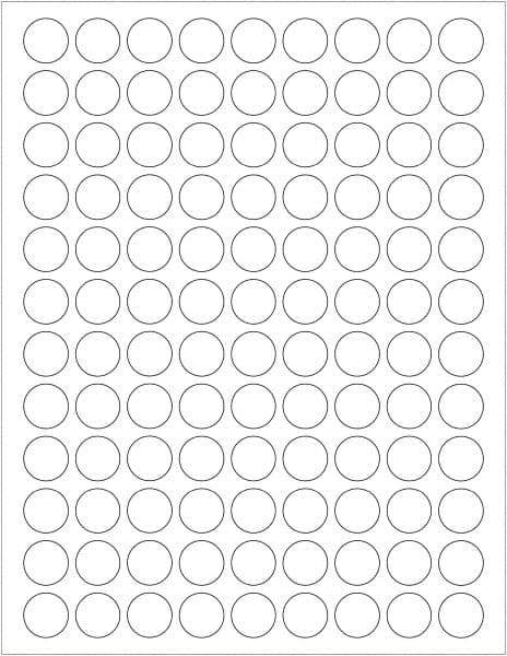 Tape Logic - 3/4" Long, White Paper Laser Label - For Laser Printers - Eagle Tool & Supply