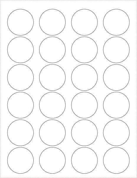Tape Logic - 1-5/8" Long, White Paper Laser Label - For Laser Printers - Eagle Tool & Supply