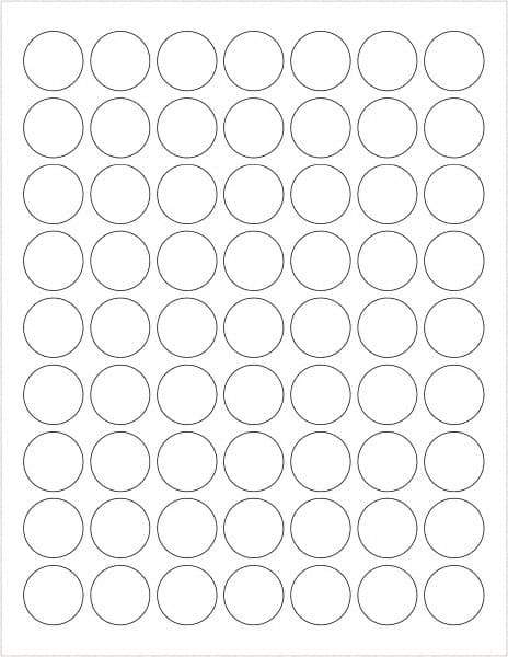 Tape Logic - 1" Long, Gloss White Paper Laser Label - For Laser Printers - Eagle Tool & Supply
