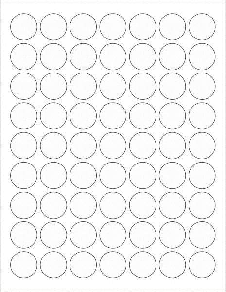 Tape Logic - 1" Long, Clear Paper Laser Label - For Laser Printers - Eagle Tool & Supply