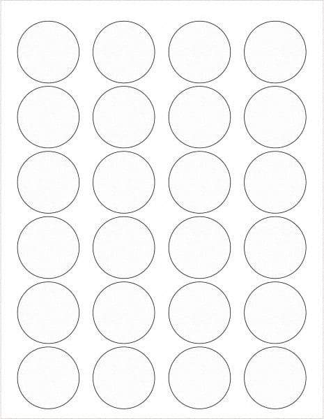 Tape Logic - 1-5/8" Long, Clear Paper Laser Label - For Laser Printers - Eagle Tool & Supply