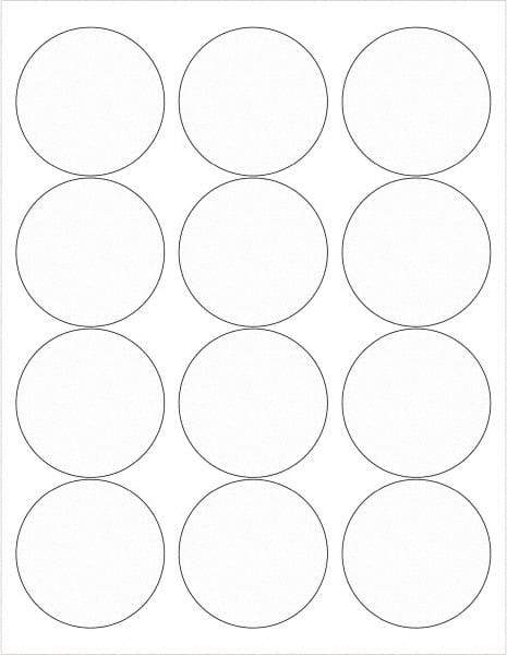Tape Logic - 2-1/2" Long, Clear Paper Laser Label - For Laser Printers - Eagle Tool & Supply