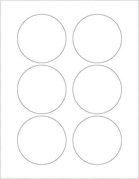 Tape Logic - 3" Long, Gloss White Paper Laser Label - For Laser Printers - Eagle Tool & Supply