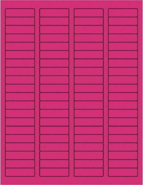 Tape Logic - 1-3/4" Long, Fluorescent Pink Paper Laser Label - For Laser Printers - Eagle Tool & Supply