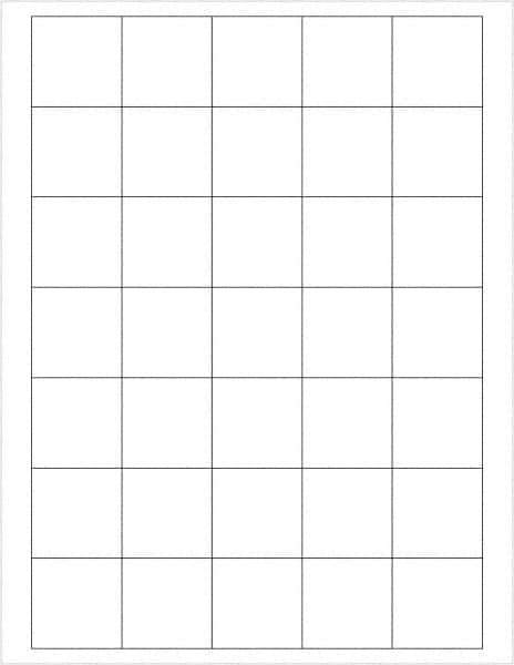Tape Logic - 1-1/2" Long, White Paper Laser Label - For Laser Printers - Eagle Tool & Supply