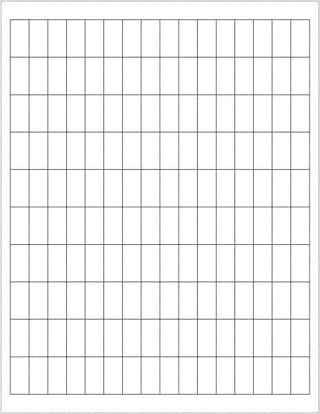 Tape Logic - 1" Long, White Paper Laser Label - For Laser Printers - Eagle Tool & Supply