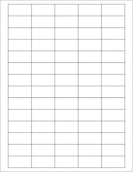Tape Logic - 1-1/2" Long, White Paper Laser Label - For Laser Printers - Eagle Tool & Supply