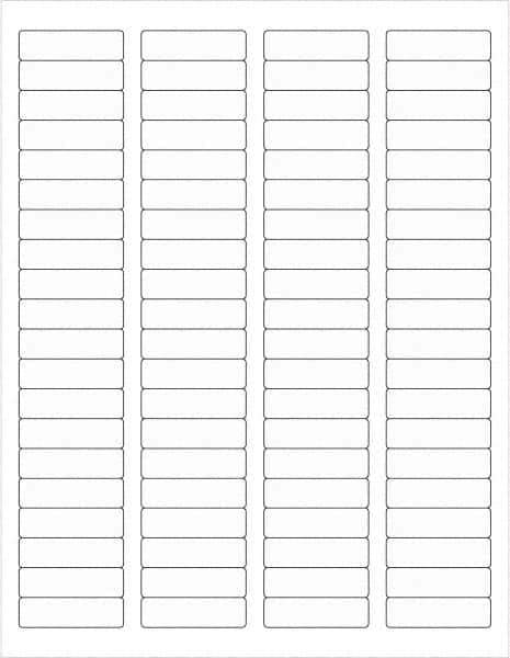 Tape Logic - 1-3/4" Long, Clear Paper Laser Label - For Laser Printers - Eagle Tool & Supply