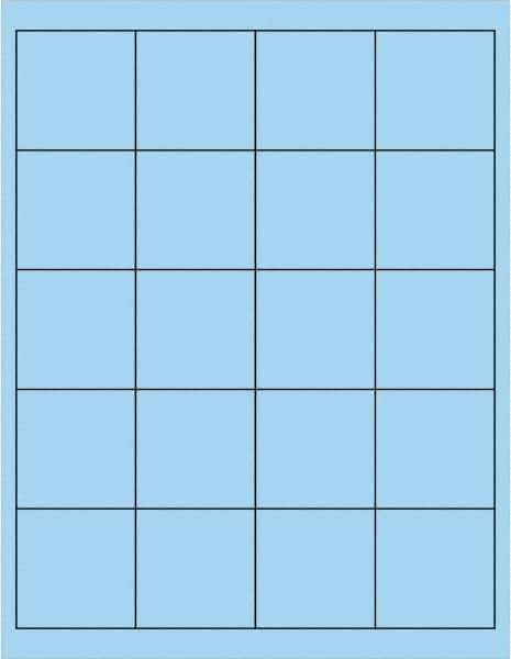 Tape Logic - 2" Long, Pastel Blue Paper Laser Label - For Laser Printers - Eagle Tool & Supply